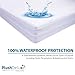 PlushDeluxe Queen Size Premium Mattress Encasement - Zippered Waterproof, Bedbug Proof Design, 6-Sided Protection - Hypoallergenic Cotton Terry Fabric 12-15