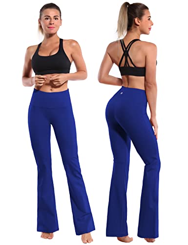 Image of BUBBLELIME 29 inch /31 inch /33 inch /35 inch /37 inch 3 Styles Women's High Waist Bootcut Yoga Pants Basic /Side Pockets Tummy Control Workout Flared