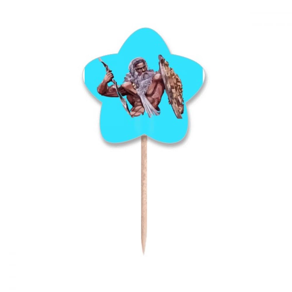 Thor King Gods Sky Thunder Right Toothpick Flags Star Lable Cupcake Picks