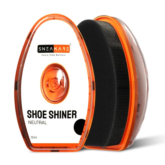 SNEAKARE Shoe Shiner Instant Shine Sponge with 13 ml Gel for Leather Shoes, Bags & Wallets, Solvent-Free Formula