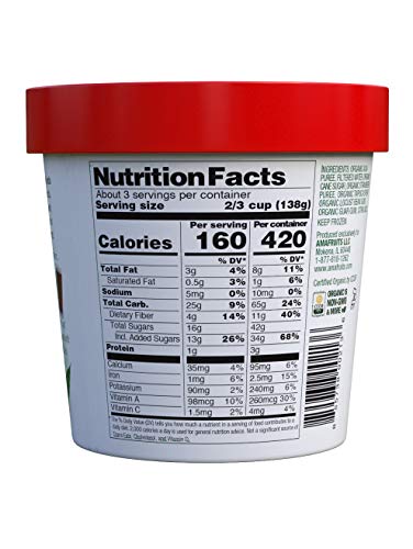 Amafruits Acai with Strawberry Frozen Sorbet Pints - UDSA Organic - 8 Pack - Thumbnail 3