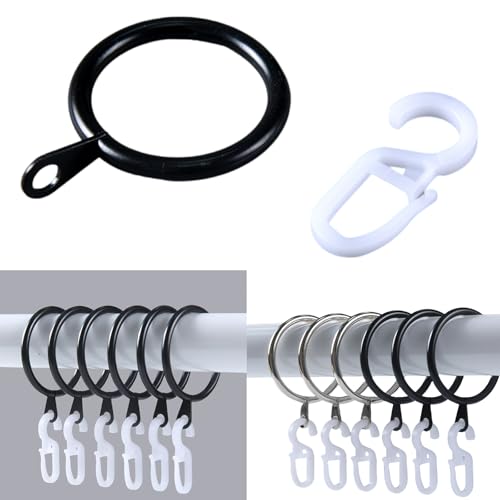Anillos para postes de cortina plateados con ojales de 30 mm lote de 100 piezas 3