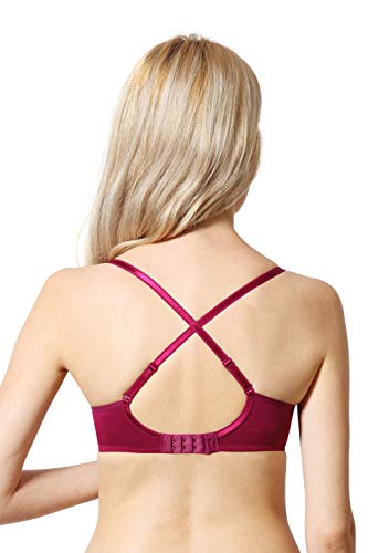 Image of Van Heusen Women's Everyday Cotton Bra|Medium Coverage|Non Padded|Non Wired|Seamless Moulded Cups|Anti Bacterial Tech| Keeps you Fresh|Sweat Absorbent|No Slip Soft Straps|Detachable Straps|Style 11001