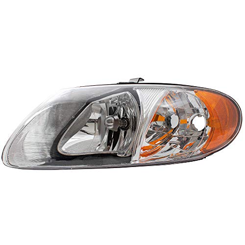 Brock Replacement Set Halogen Driver And Passenger Halogen Headlights Compatible With 2001-2007 Caravan Town & Country Van 4857701Ac 4857700Ac #TOP3