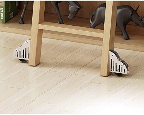 Sliding Ladder Hardware Kit - Stainless Steel Rolling Library Ladder System, 13.1ft Track with Floor Roller Wheels, Complete Round Tube Hanger Set for Easy Access & Storage