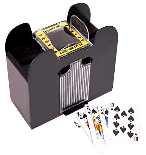 Automatic Card Shuffler - Battery-Powered Card Shuffler for Home Card Games Like Uno Poker Blackjack Omaha and Baccarat | Easy to Use | Up to 6 Decks at Once - Thumbnail 6