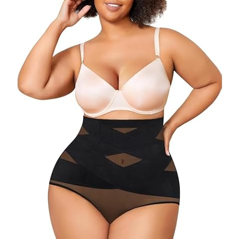 Nebility Plus Size Tummy Control Body Shaper Cover