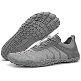 EWHUA Barefoot Shoes Women Mens Water Shoes,Wide Toe Box Shoe Womens Comfortable Gym Shoe,Zero Drop Non-Slip Athletic Shoes for Hiking, Walking, Running, Yoga, Workout, Swimming, Water Sports,Unisex