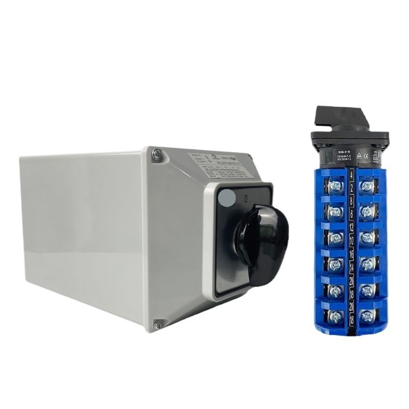-63/6M 63A 6 poli commutatore a camme selettore rotativo elettrico multiposizione con scatola di protezione IP65(0123456)