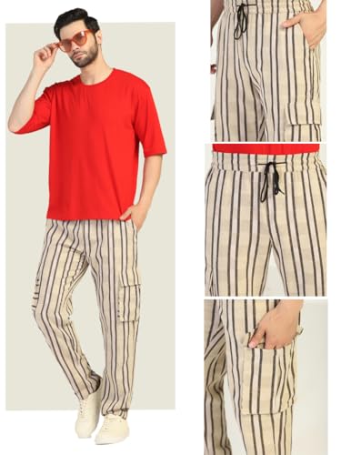 Image of TOPLOT Men's Cargo Pant || Pant for Men || Cargo Pant for Men || Cotton Cargo Pants