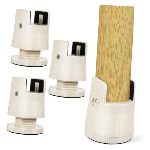SOLUSTRE 4pcs Adjustable Furniture Risers Heavy Duty Bed and Desk Leg Extenders Nonslip Height Lifters for Sofa Chairs and Tables Easy Installation Versatile Use Adjustable Height