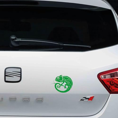 Pegatina vinilo 11x9cm Camaleón para tapar pequeños arañazos (Amarillo)