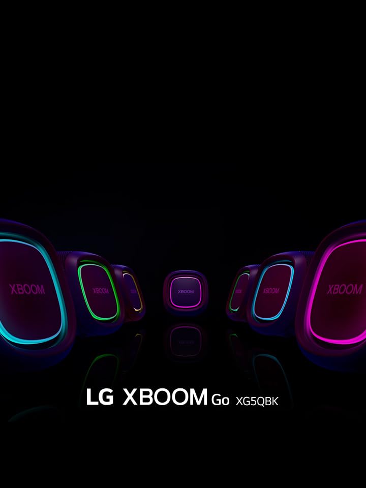 Caixa de Som Portátil LG XBOOM Go Resistente a água (IP67), 20W RMS, 18H de bateria, Sound Boost - XG5S glide