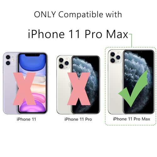 Image of FanTEK Phone Case Compatible with iPhone 11 Pro Max 6.5 Inch, Magnetic Case Clear Protective Bumper Hard Back Cover