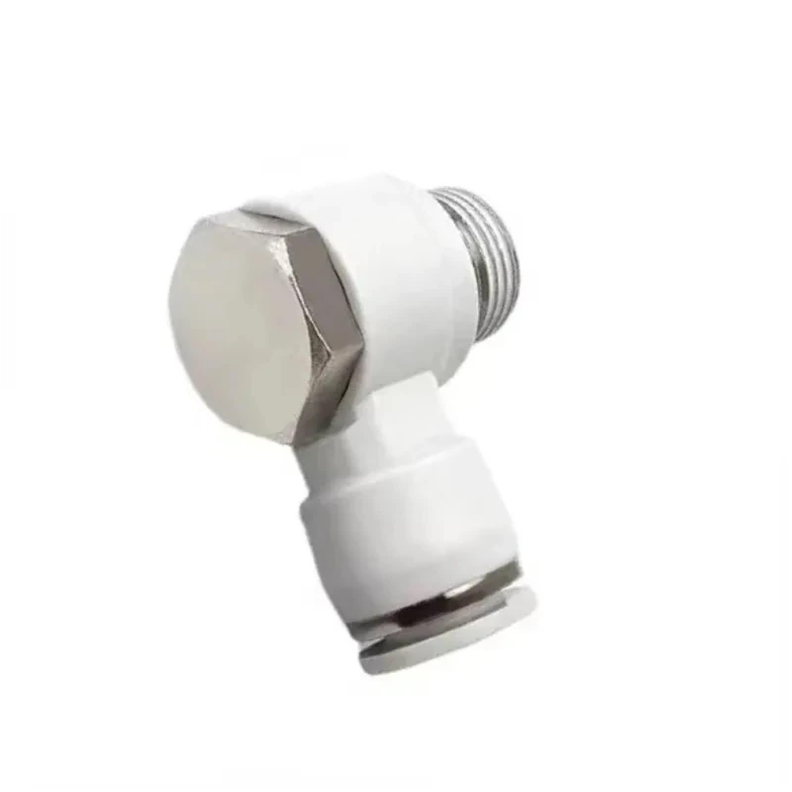 Conector neumático de 10mm rosca 3/8 racor rápido blanco para tubo de aire industrial 2