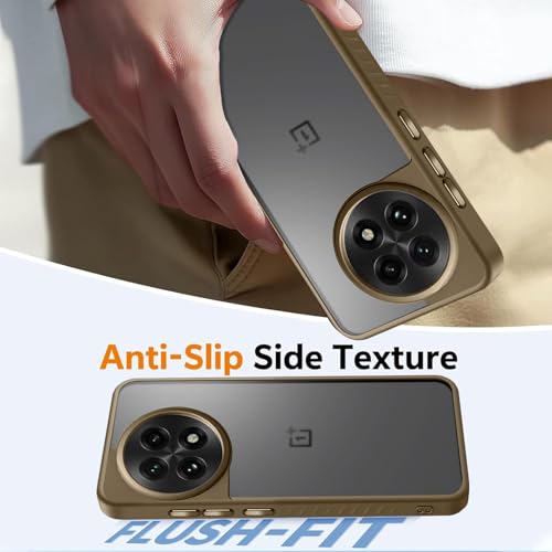 Image of KARWAN️ Shockproof Back Case Cover for Oneplus 13R | Camera Protection Bump |Shockproof Back Case Cover for Oneplus 13R - Brown