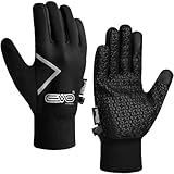 Amazon.co.uk EVO Fitness Thermal Winter Cycling Gloves Men Women Insulated Warm Thin Running Bike Driving Riding Skiing Hiking Walking Gloves Touch screen Sports Windproof Anti-Slip Grip Elastic (Black, L) #ad #ad