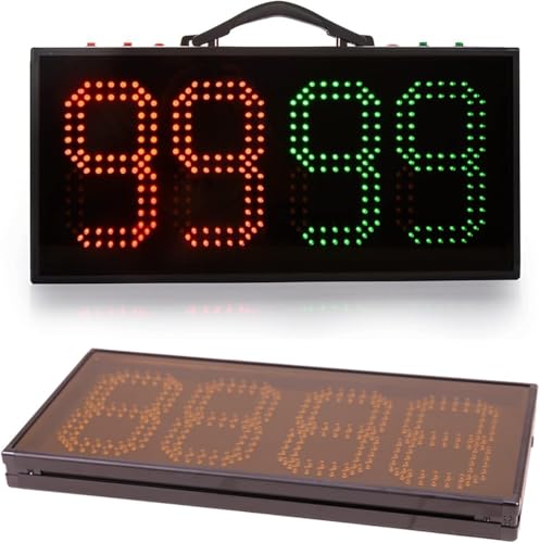 Tablero reemplazo fútbol LED marcador árbitro equipo miniatura 7