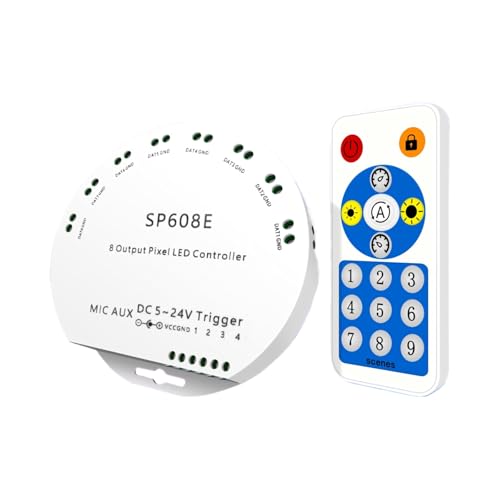 Contrôleur SP608E et gradateur fantôme du canal pour ruban LED