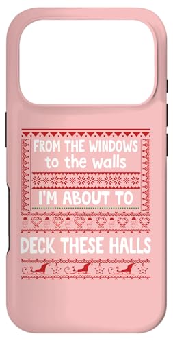From the Windows to the Walls Christmas Sign Deck the Halls X}zP[X iPhone 17 Pro p