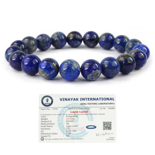 Image of Reiki Crystal Products Certified Natural Crystal Stone Round 10 mm Beads Bracelet for Men and Women | Reiki Charged Gemstone Jewellery Bracelet| Multiple Stone Variants Available