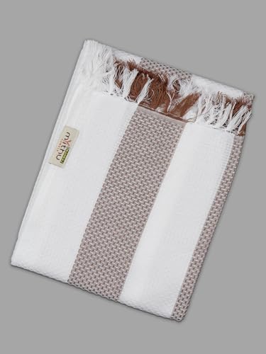 Image of RAMRAJ COTTON Pack Of 4 Cotton Bath Towel Set Crafted For Softness| Durability| And Comfortable Daily Use