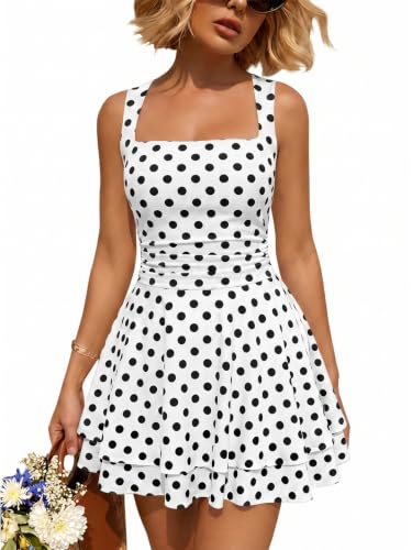 Image of Trendy Queen Women Mini Summer Party Homecoming Beach Vacation Sun Dresses