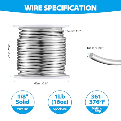 Image of 60 /40 Wire Solder for Stained Glass (3.0mm 455g)