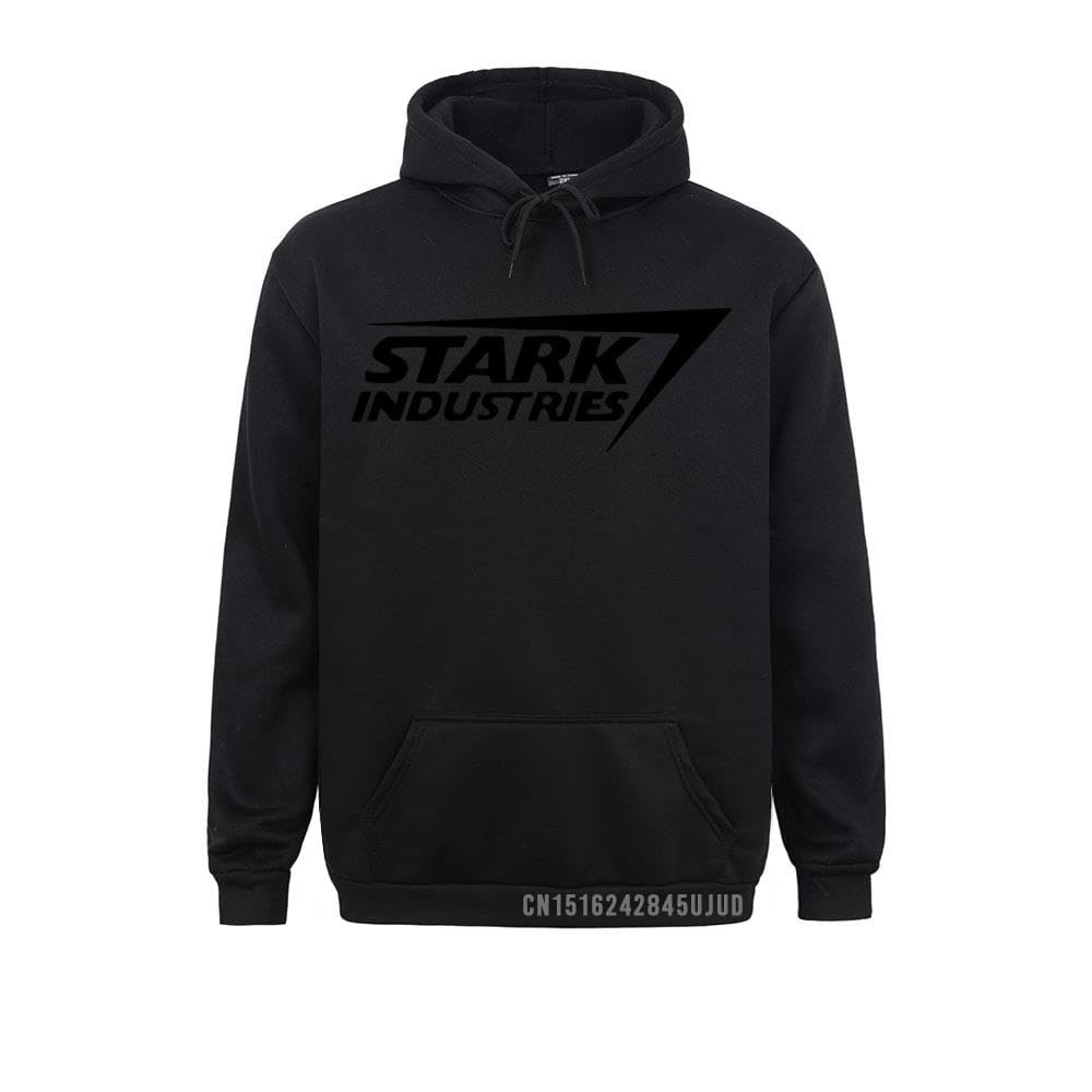 GenericFashion Shirts 2023 Costume Printed Long Sleeve Stark Industries Sweatshirt MAN Hoodies Mens Clothing Shield (Black, XXL)