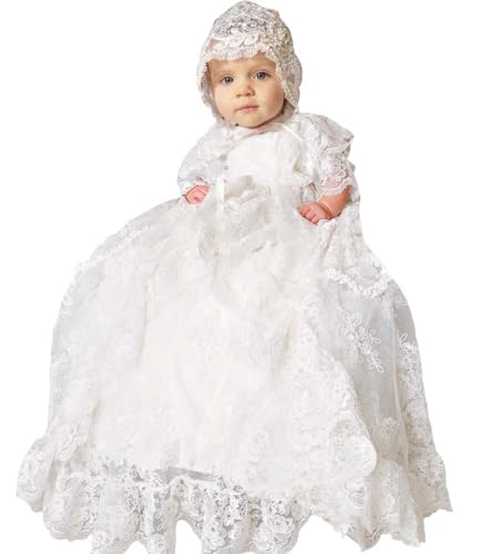Same White lace Christening Gown dress for baby girl