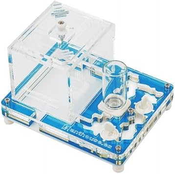 Anthouse Ant Educational Kit with Queen Included - Professional Acrylic Anthill 4x4.7x0.5 inch for Kids and Beginners | Ant Farm for Observation and Learning Blue