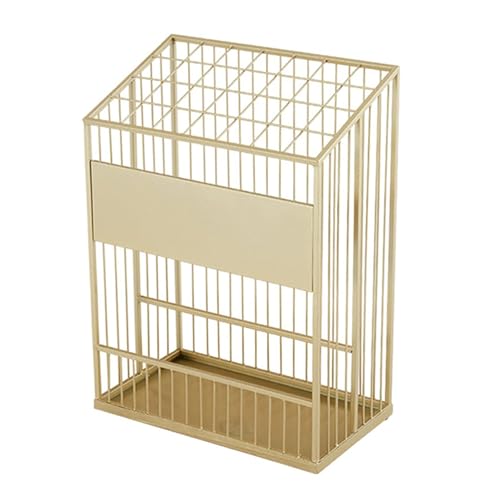 GXILUK Soporte Rectangular Grande de Metal para Bastones y cayados. Diseño Moderno de Rejilla (Color A). Solución Elegante y práctica para el hogar y la Oficina.