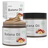 Wiqeerilly Batana Oil for Hair Growth: 100% Natural, Pure, Unrefined & Organic - Prevent Hair Loss & Enhance Thickness - 4.2 oz, 2 Pack, Brown