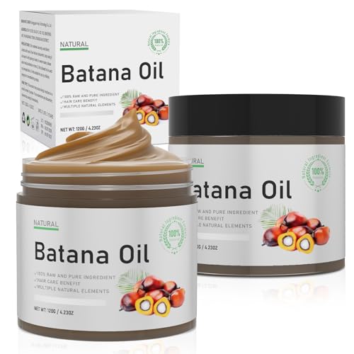 Batana Oil for Hair Growth, 2 Pack 100% Natural Batana Oil for Hair Growth Dr Sebi Organic, Batana Oil Sourced from Honduras, Batana Oil Hair Growth Prevent Hair Loss for Men & Women