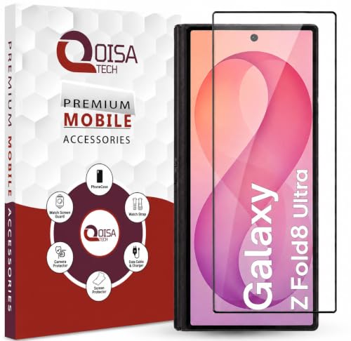 Image of Premium Tempered Glass Screen Protector Guard For Samsung Galaxy Z Fold 8 Ultra (8 Inch, Pack of 1) | Edge to Edge Coverage With Easy to installation kit