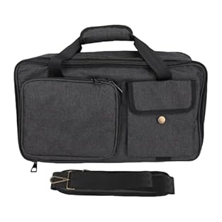 Multiple Pockets: The guitar effect pedal bag has multiple pockets for storing pedal accessories, including earphones, wireless systems, microphones, cables, and other essentials. 10mm Thick Padding: The pedal soft case is equipped with 10mm thick pa...