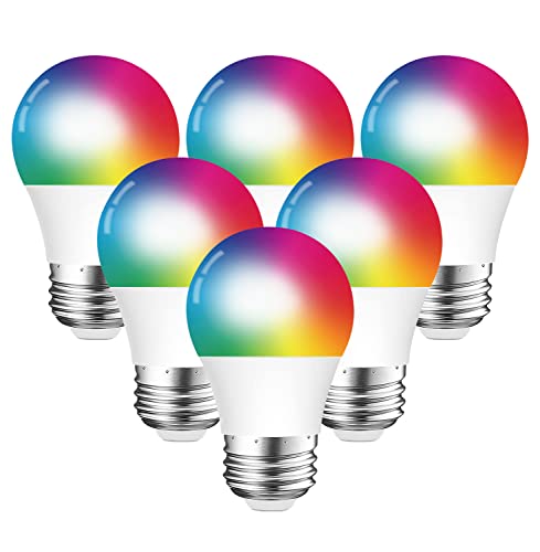 DOGAIN Smart Light Bulbs A15 E26 Base RGB Dimmable Color Changing WiFi-Bluetooth Bulb Compatible with Alexa Google Home Small Led Smart Bulb 6W (40W Equivalent) 500LM (Only 2.4GHz) 6Pack DOGAIN Smart Light Bulbs A15 E26 Base RGB Dimmable Color Changing WiFi-Bluetooth Bulb Compatible with Alexa Google Home Small Led Smart Bulb 6W (40W Equivalent) 500LM (Only 2.4GHz) 6Pack