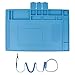 Tappetino Antistatico, Tappeto da lavoro magnetici in silicone 500 ℃ Resistente con Cinghie da Polso Antistatiche per Elettronica Riparazione Telefono e Computer (45 x 30cm)