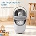 YOXIER Diaper Genie, Diaper Trash Can with Airtight Lid, 4 Gallon Diapers Bags Disposable, Baby Registry Must Haves Trash Can Holds Up to 16 Diapers, Works with Regular Trashes Bags White