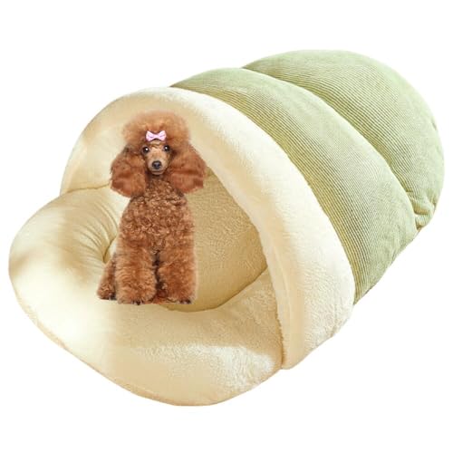 Lifetips ミディアム・プードル ペットベッド 犬猫兼用 冬用 寝袋型 ふわふわ クッション 保温 防寒 洗える 小型犬 中型犬 室内 おしゃれ 北欧風 ソファ ハウス 快眠グッズ 抱っこ感覚 多頭飼い対応 寝具 抗菌 防臭 速乾 低アレルゲン 軽量