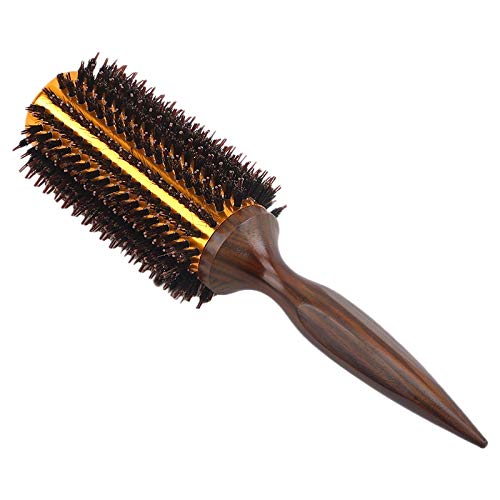 MILUZD Straight Twill Hair Peine Natural Jabalí Cerdas Roll Cepillo Redondo Curling Curling Diy Peluquería Herramienta de peinado