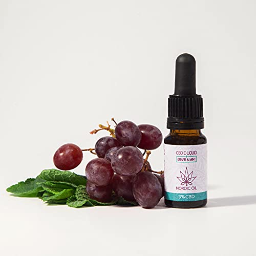Nordic Oil - 300mg CBD Traube Minze E-Liquid für die E-Zigarette / 3% CBD / ohne Nikotin / PG / VG – Bild 4