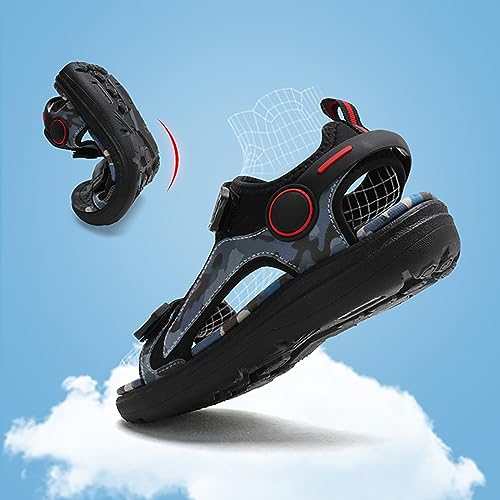 Generic Boys Sandals Kids Summer Sandals Toddler Little Boys Closed Toe Athletic Hiking Outdoor Sport Sandals Old People Sandals4