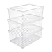 keeeper Aufbewahrungsboxen mit Air Control System, 3-teiliges Set, Höhe: 14 cm, 3 x 11 l, 39 x 26,5 x 14 cm, Bea, Transparent