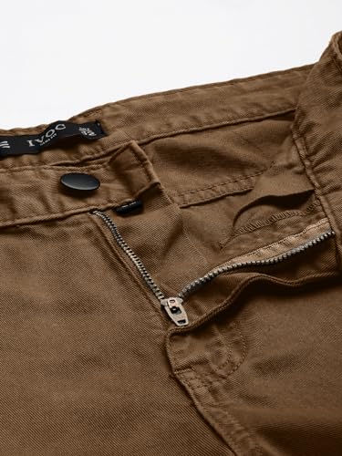 Image of IVOC Men MID-Rise Slim FIT Multi-Pockets 100% Cotton Cargo Pants