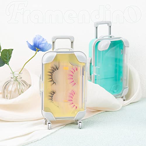 Framendino, 10 Pack Storage Box Luggage Packaging Candy Suitcase Mini Trolley Empty Case Tools (9 Colors)4