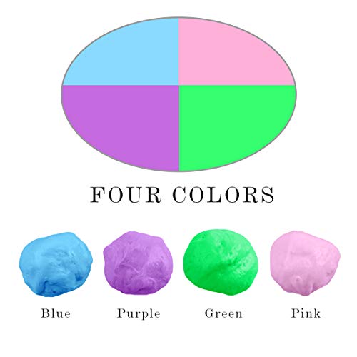 Fluffy Slime - Meland 6 Oz Jumbo Fluffy Floam Slime Stress Relief Toy Scented Sludge Toy For Kids And Adults, Super Soft And Non-Sticky, Astm Certified, 4 Colors #TOP1