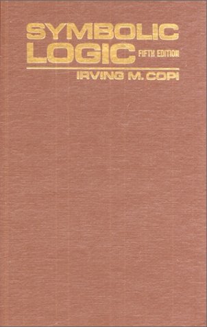 Symbolic Logic 5th (fifth) Edition by Copi Late... B00E28UQNW Book Cover