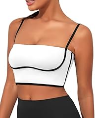 White Longline Sports Bra