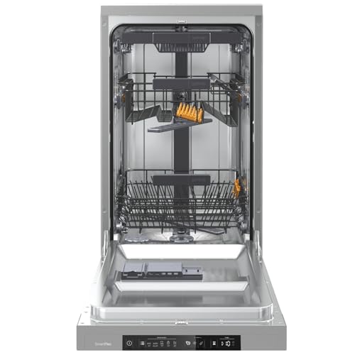 Gorenje GS 541D10 X Freistehender Geschirrspüler / SuperSilent / 11 Maßgedecke / 5 Programme / Programmanzeige / TotalDry / Silber, 45 cm breit